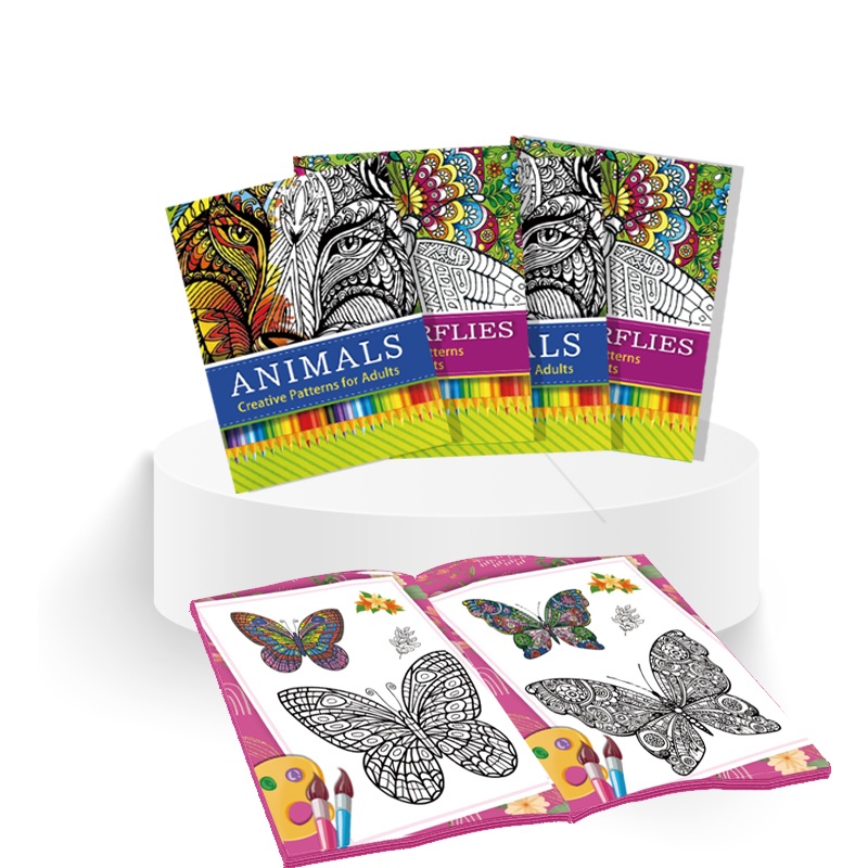 Carte de colorat cu tema animalelor pentru copii